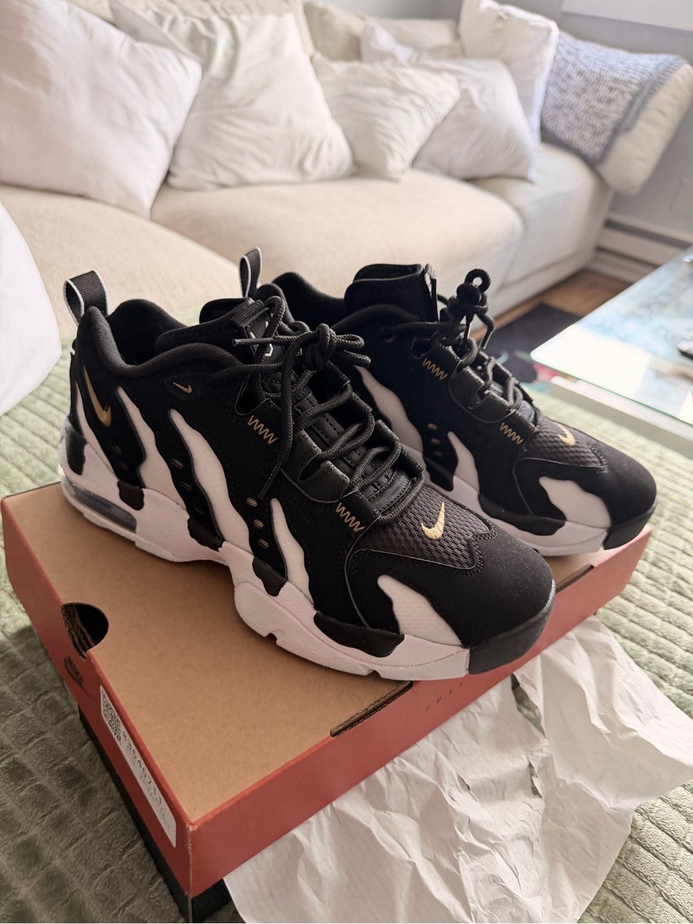 Nike Black, White & Gold Athletic Sneakers